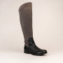 Women's gray boots demi-season Kaniowski (Poland) model 3481