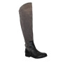 Women's gray boots demi-season Kaniowski (Poland) model 3481