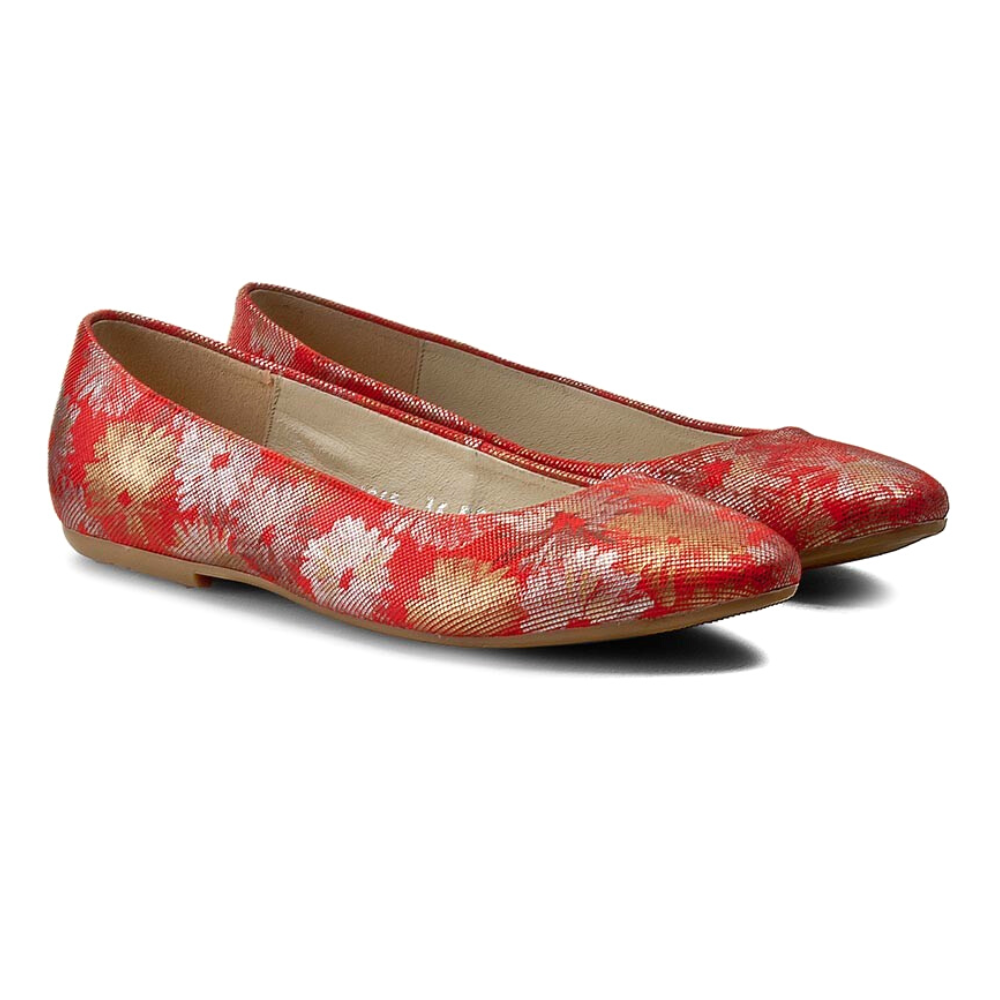Жіночі червоні балетки Baldaccini (Польща) модель 3574