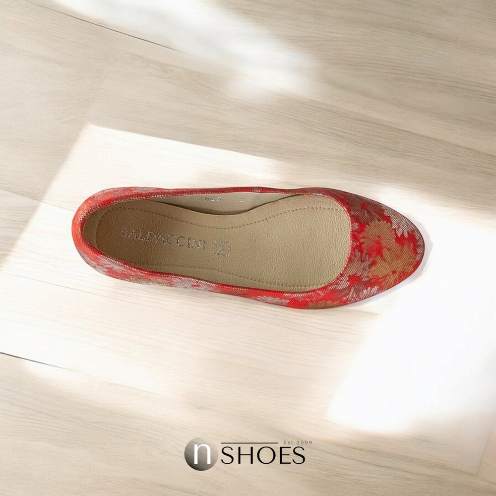 Жіночі червоні балетки Baldaccini (Польща) модель 3574