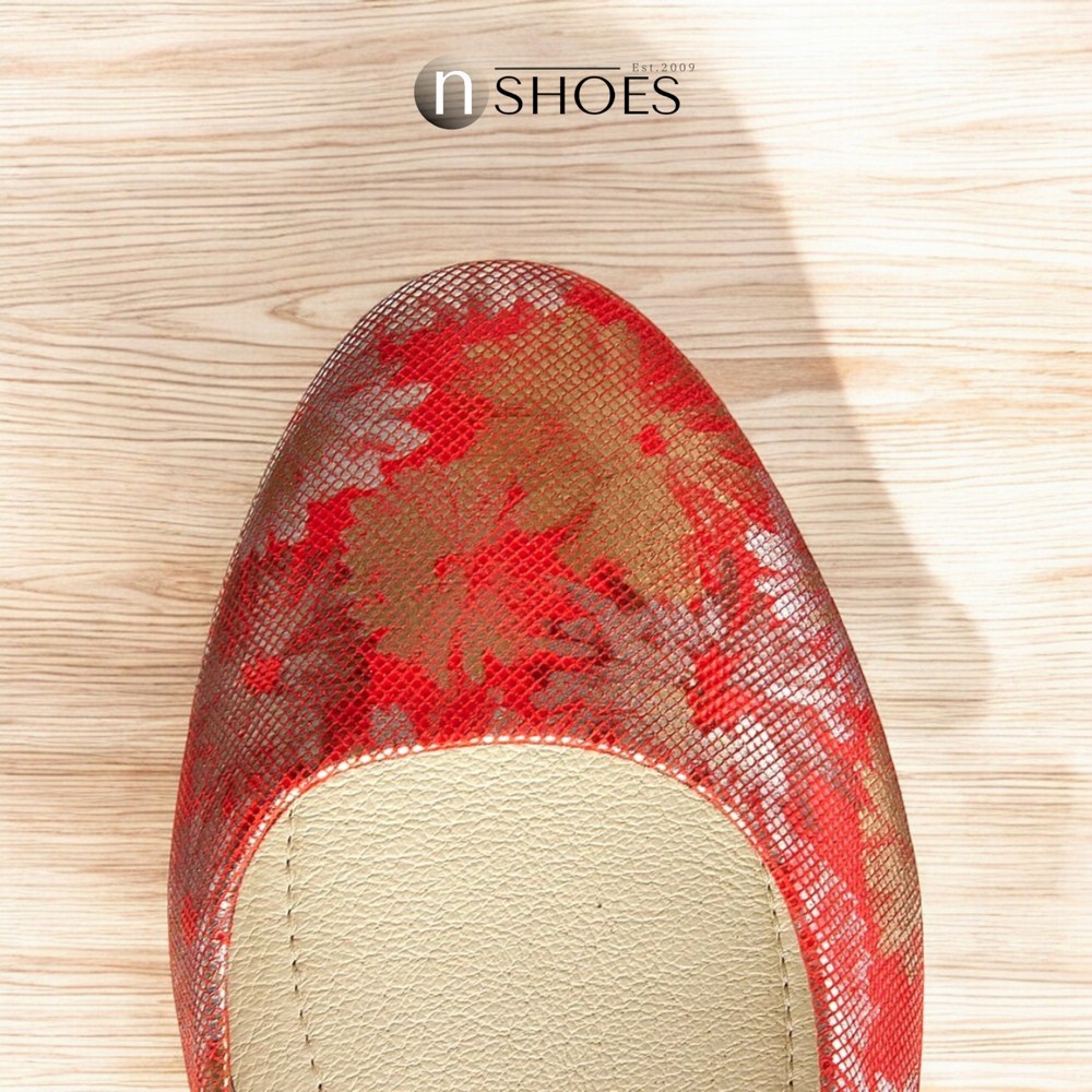 Жіночі червоні балетки Baldaccini (Польща) модель 3574