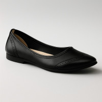 Women's black ballet flats Velluto Ukraine 018020eb 3607 made of genuine leather