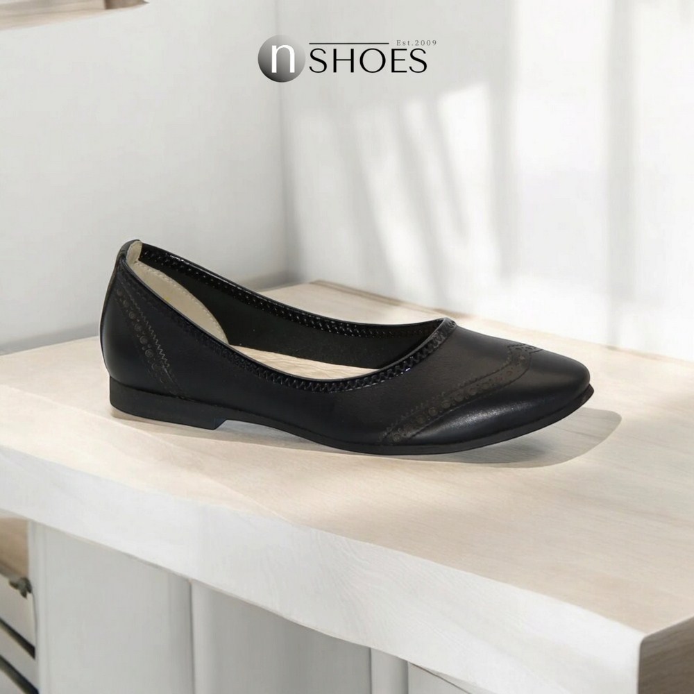 Жіночі чорні балетки Velluto (Україна) модель 3607