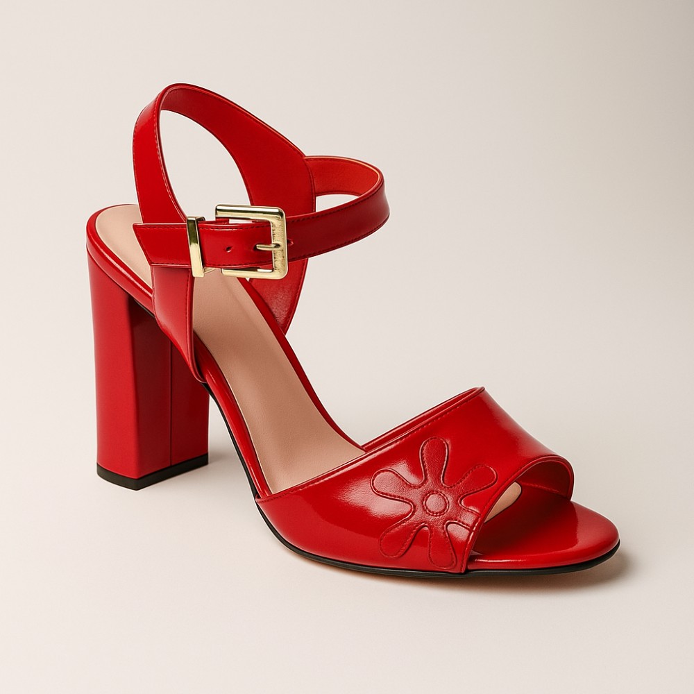 Жіночі червоні босоніжки на підборах Best But 4220257-257 3753