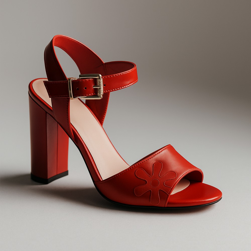 Жіночі червоні босоніжки на підборах Best But 4220257-257 3753