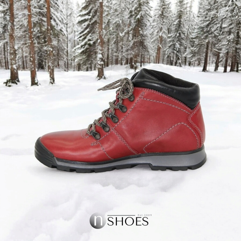 Жіночі червоні зимові черевики Lesta 191-6470-6-5148 3810