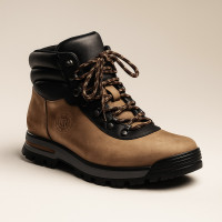 Women's beige winter boots Lesta 211-6501-7-2696-bez 3835 discounted size 6 and 37 trekking boots for hiking in nautral nubuck and wool from the Polish factory.