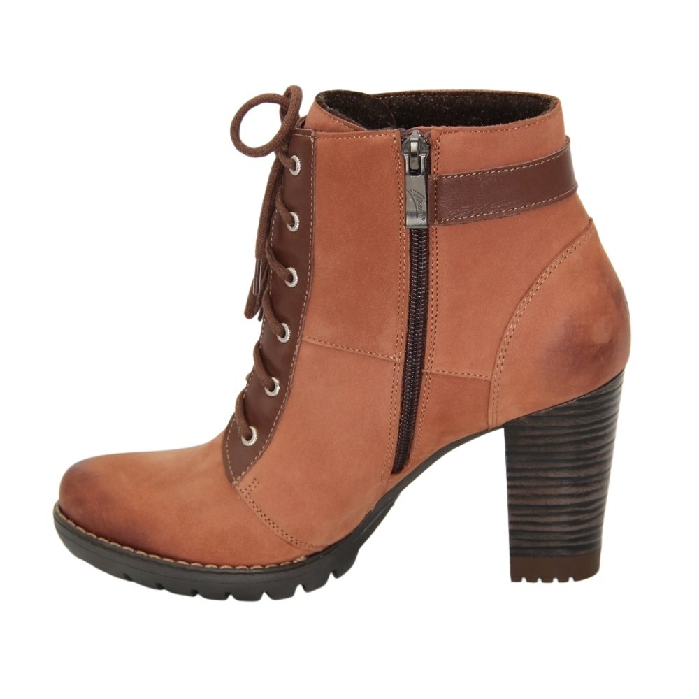 Women's brown boots demi-season Marco (Poland) model 3848