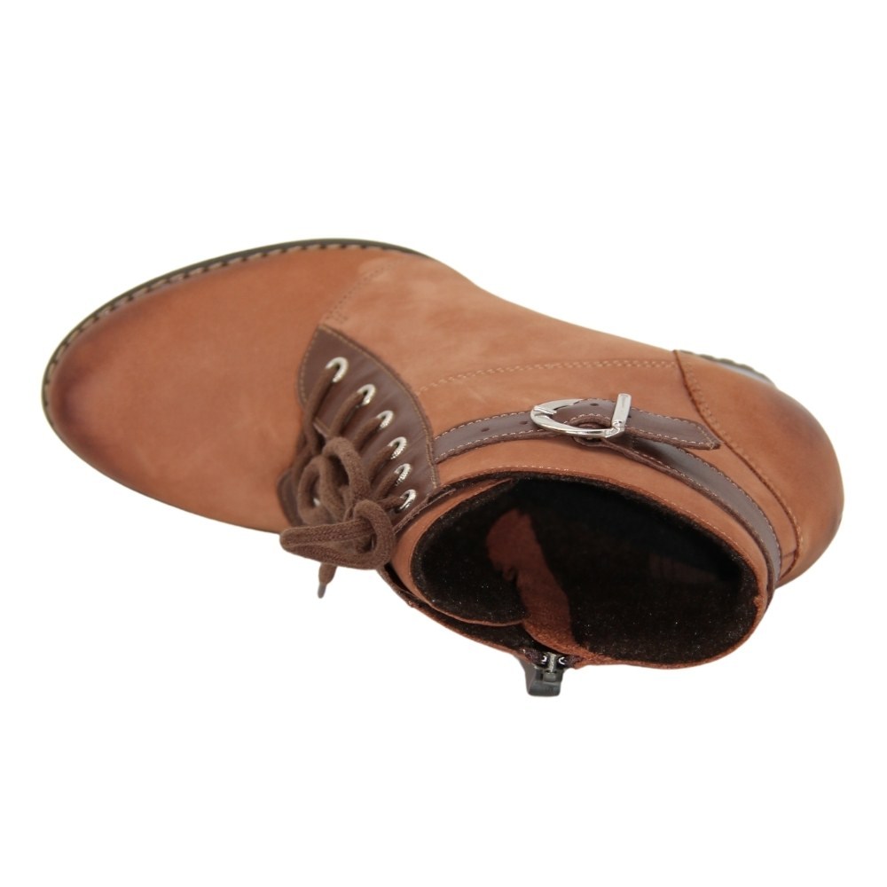 Women's brown boots demi-season Marco (Poland) model 3848