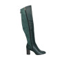 Жіночі зелені чоботи демісезонні Marco (Польща) модель 3919