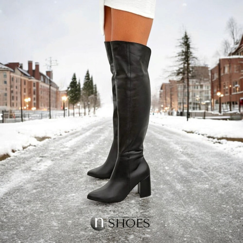 Жіночі чорні високі зимові чоботи ботфорти Kaniowski k-3051-013937 з натуральної шкіри з утепленням з натуральної вовни від польського бренду. Жіночі чорні високі зимові чоботи ботфорти Kaniowski k-3051-013937 з натуральної шкіри з утепленням з натуральної вовни від польського бренду.