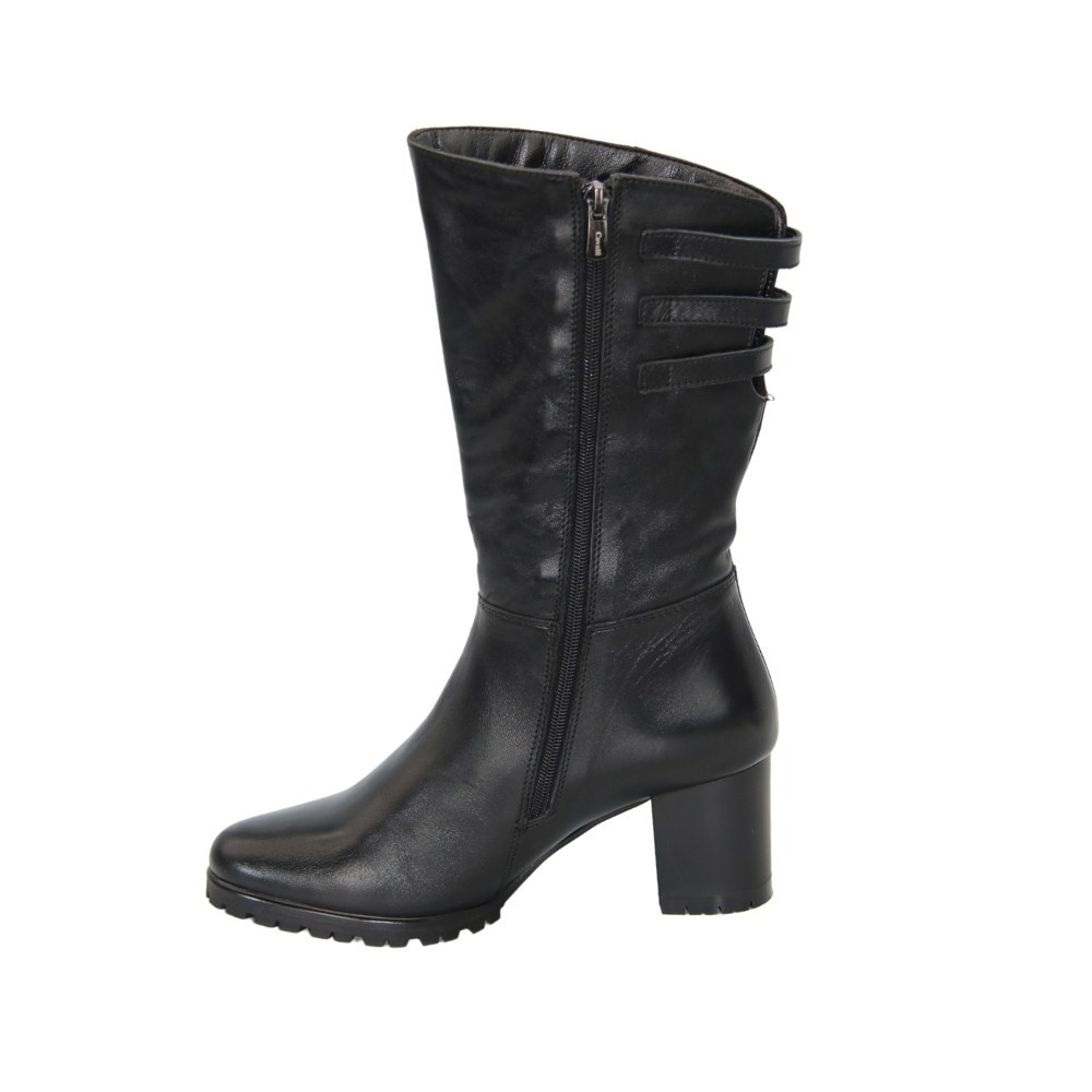 Жіночі чорні напівчоботи Covalli модель 3938