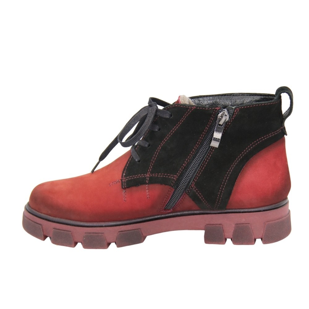 Жіночі червоні черевики зимові Covalli модель 3944