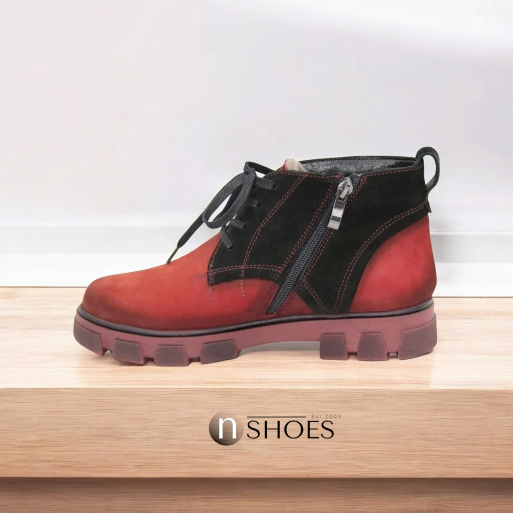 Жіночі червоні черевики зимові Covalli модель 3944