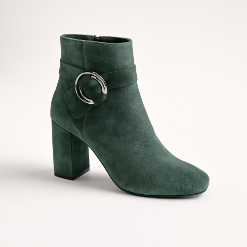 Women's green boots NESSI Poland 17286-zielony-w 3958