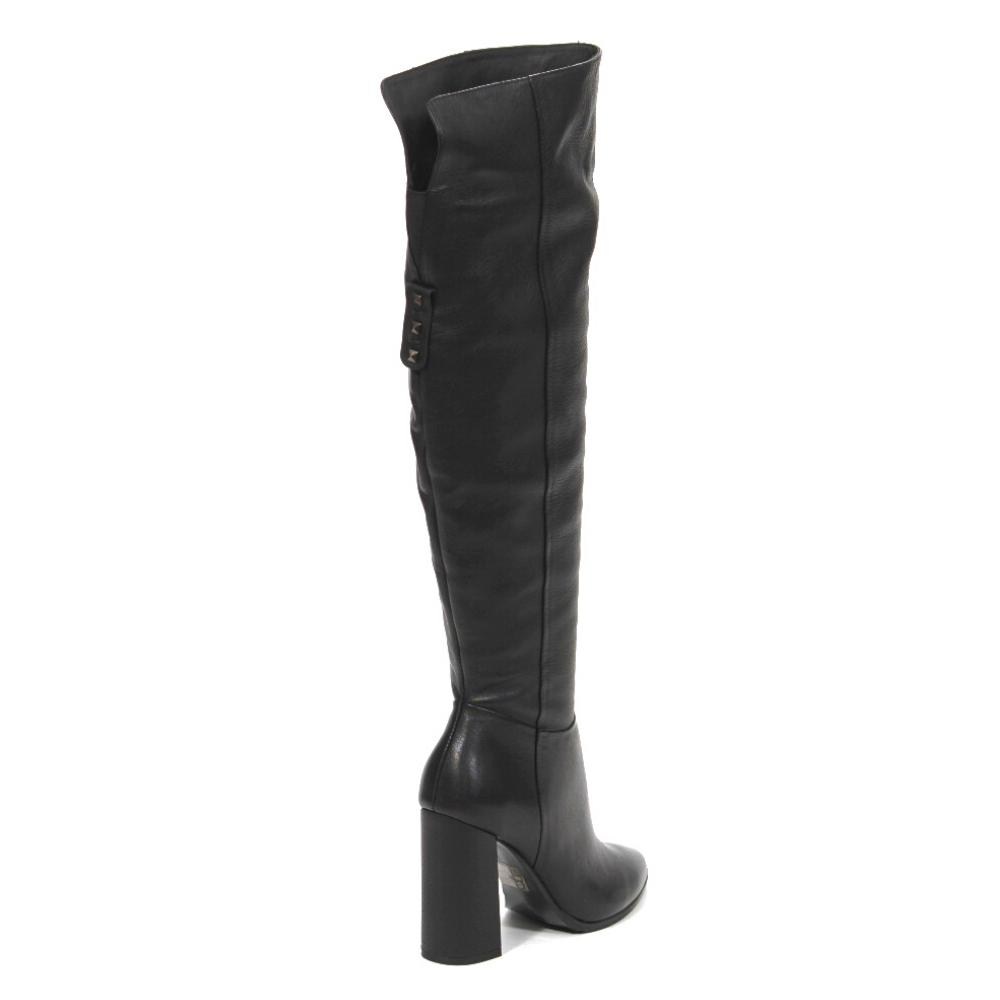 Женские черные сапоги NESSI (Польша) модель 3959