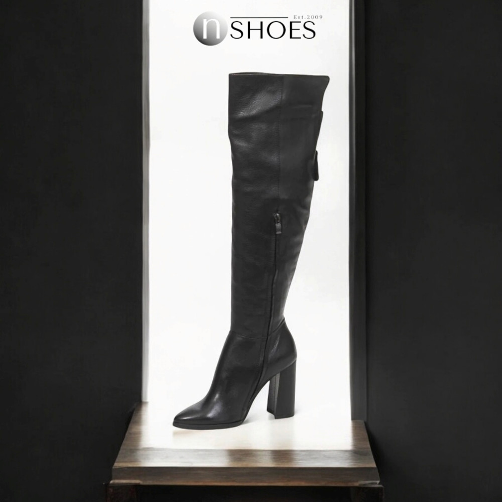 Женские черные сапоги NESSI (Польша) модель 3959