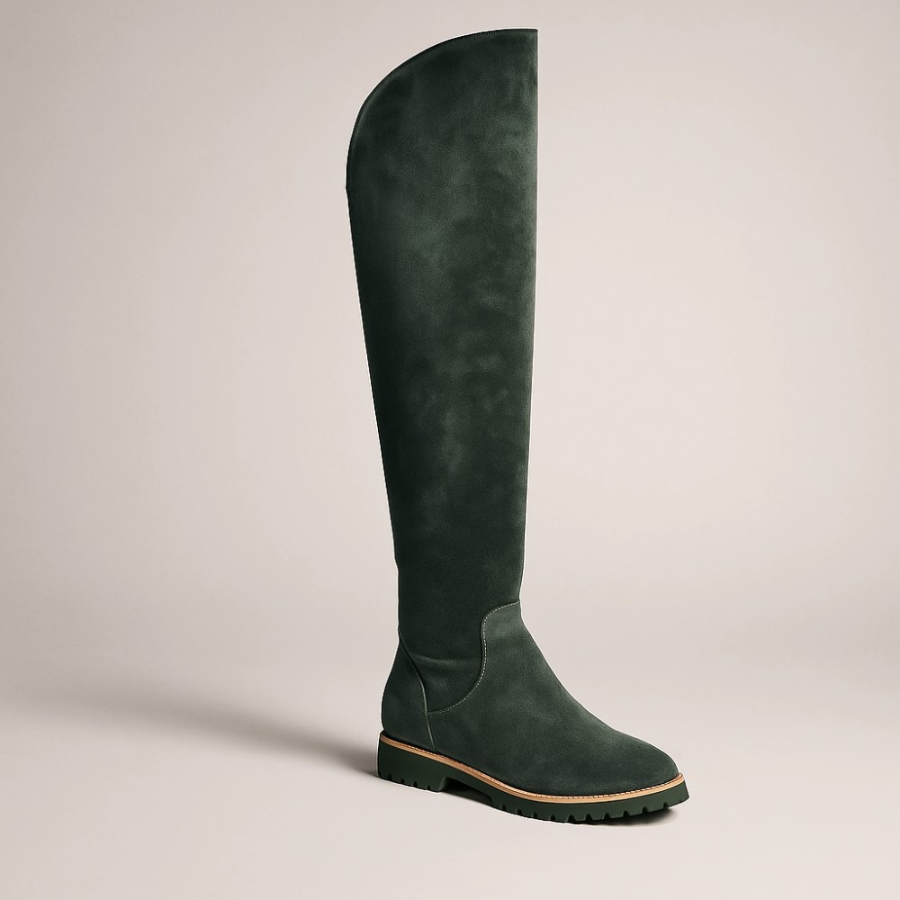 Женские зеленые сапоги NESSI (Польша) модель 3960