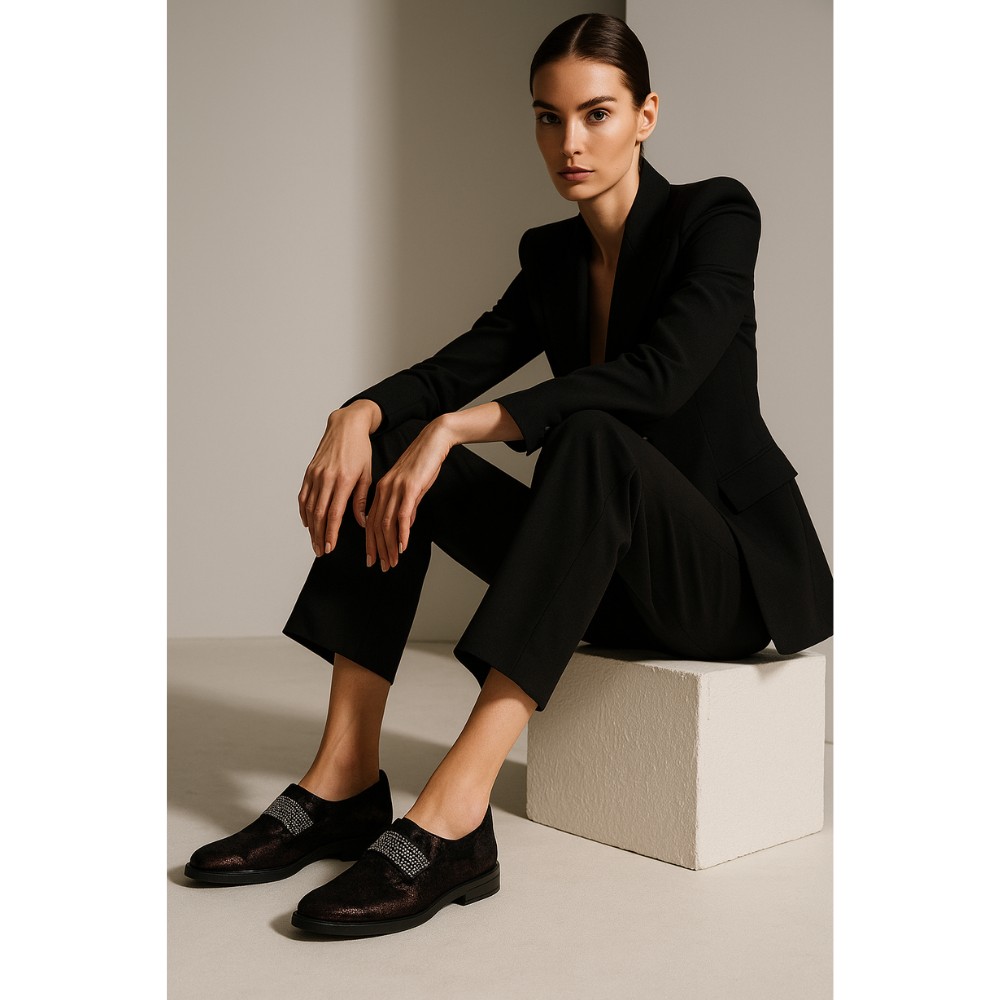 Women's black shoes Steizer (Poland) model 3983