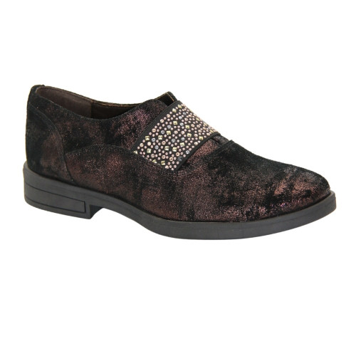 Women's black shoes Steizer model 3983 made of genuine leather from a Polish factory