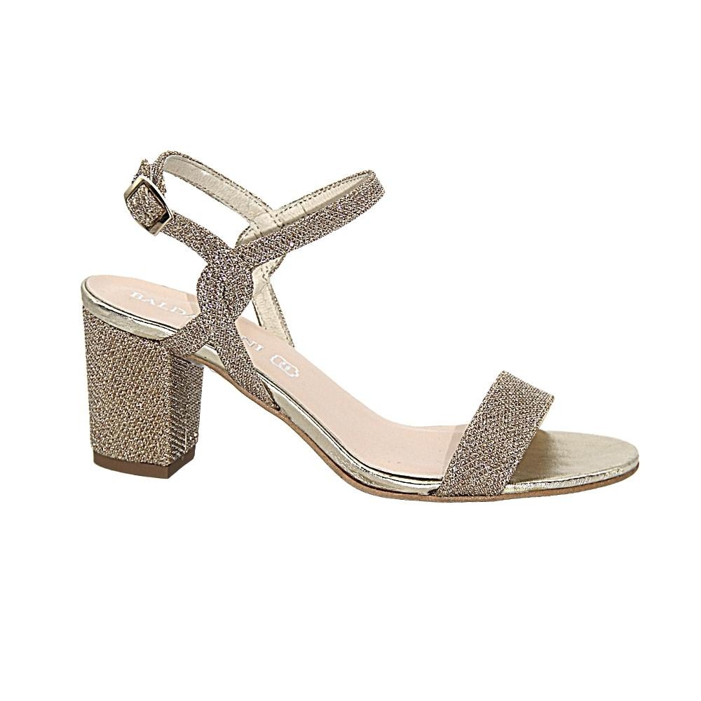 Женские золотистые босоножки Baldaccini 910000-e 4007 из натуральной кожи