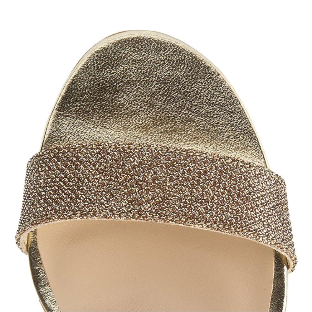 Женские золотистые босоножки Baldaccini 910000-e 4007 из натуральной кожи