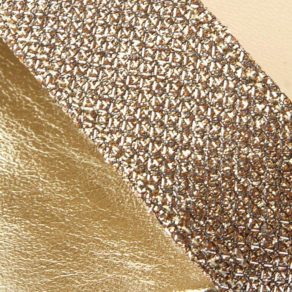 Женские золотистые босоножки Baldaccini 910000-e 4007 из натуральной кожи