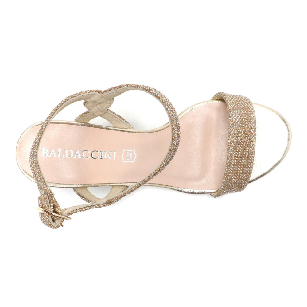 Женские золотистые босоножки Baldaccini 910000-e 4007 из натуральной кожи