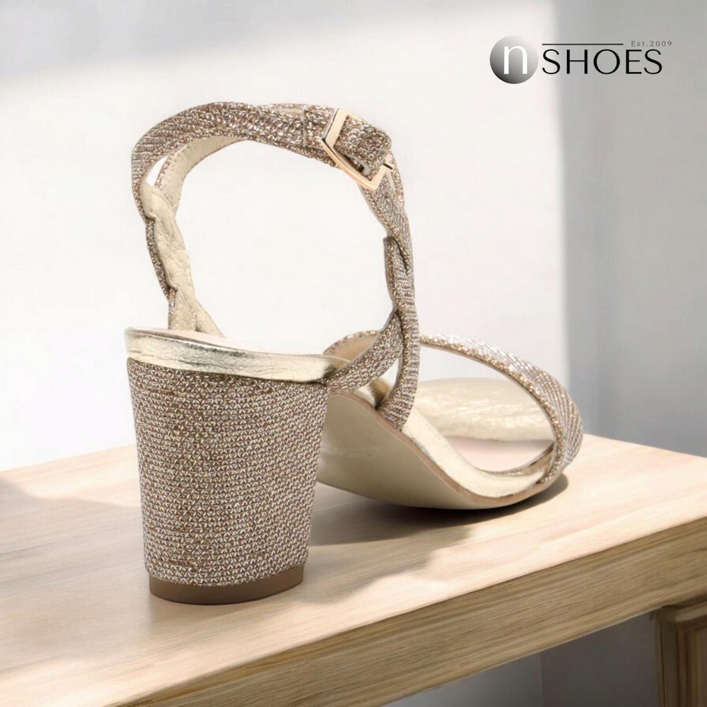 Женские золотистые босоножки Baldaccini 910000-e 4007 из натуральной кожи