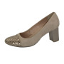 Women's beige mid-heeled shoes Marco (Poland) model 4052
