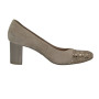 Women's beige mid-heeled shoes Marco (Poland) model 4052