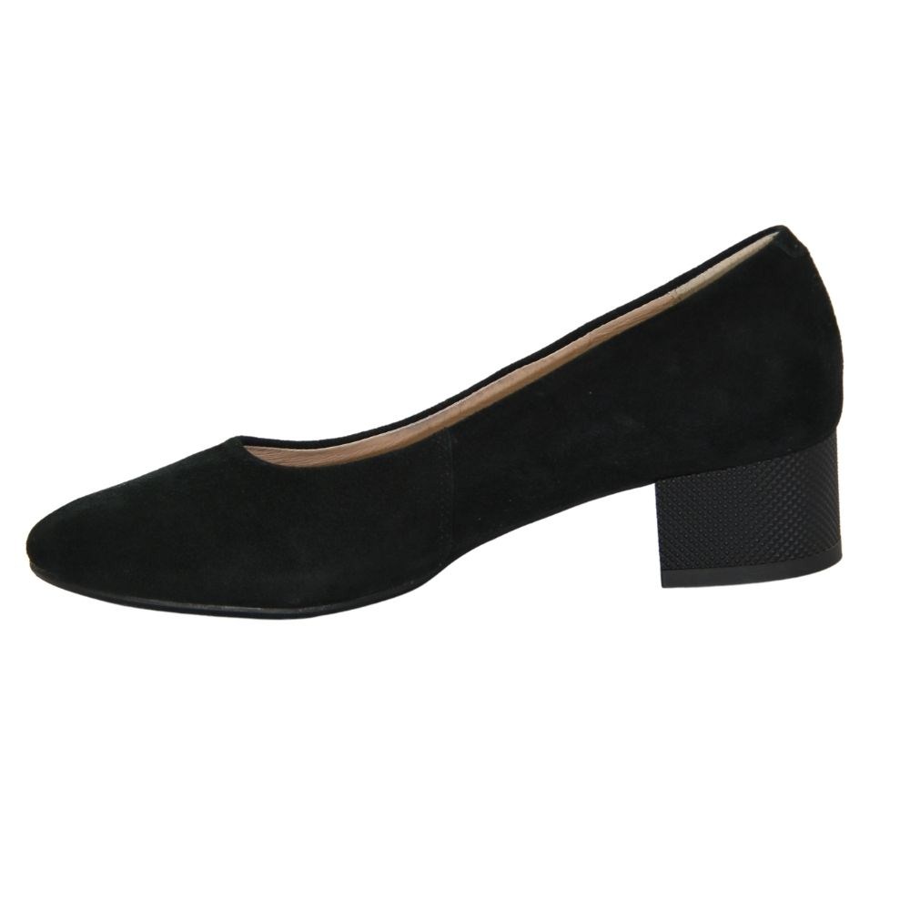 Women's black low-heeled shoes Marco (Poland) model 4085