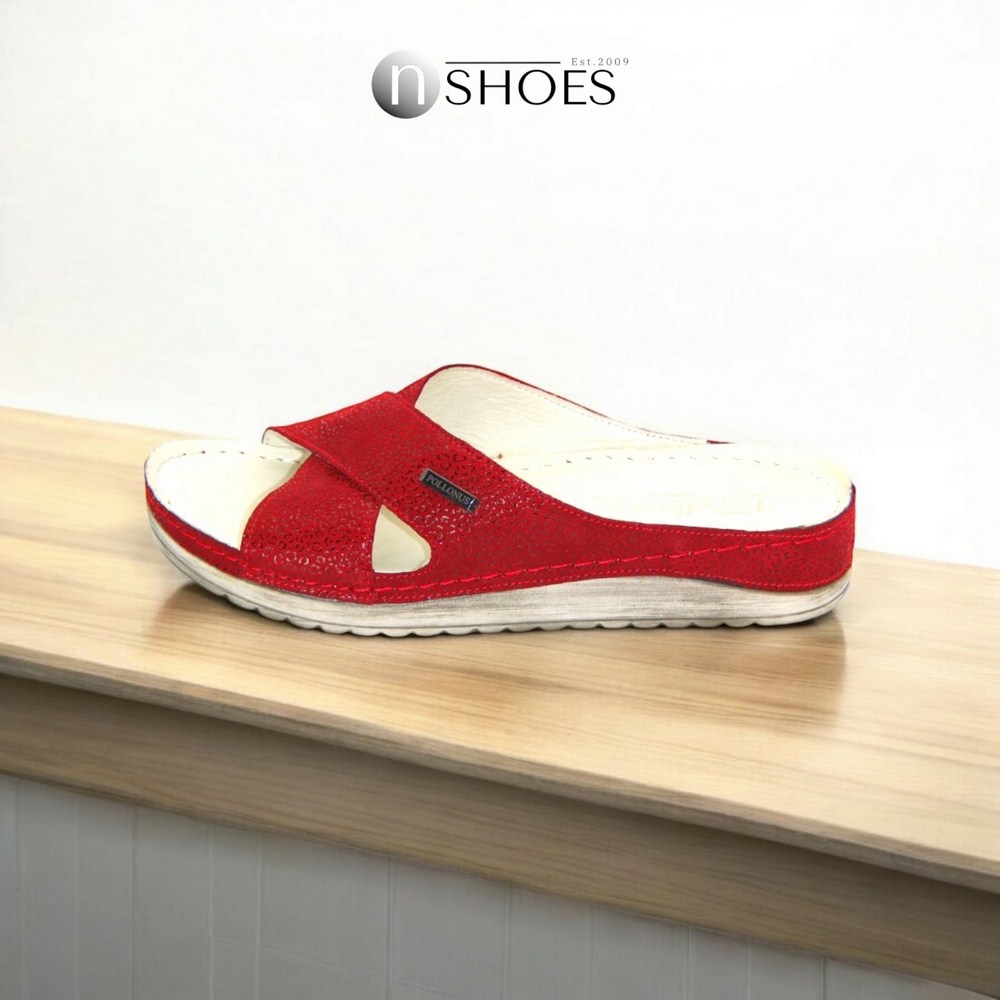 Шльопанці жіночі бордові Pollonus (Польща) модель 4122