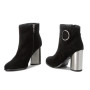 Women’s Mid-Heel Black Boots Solo Femme 48007-13-c78-000-czarny