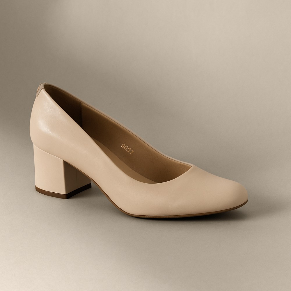 Жіночі бежеві туфлі Sala (Польща) модель 4203