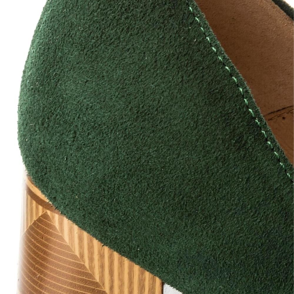 Жіночі зелені туфлі Ann mex (Польща) модель 4210