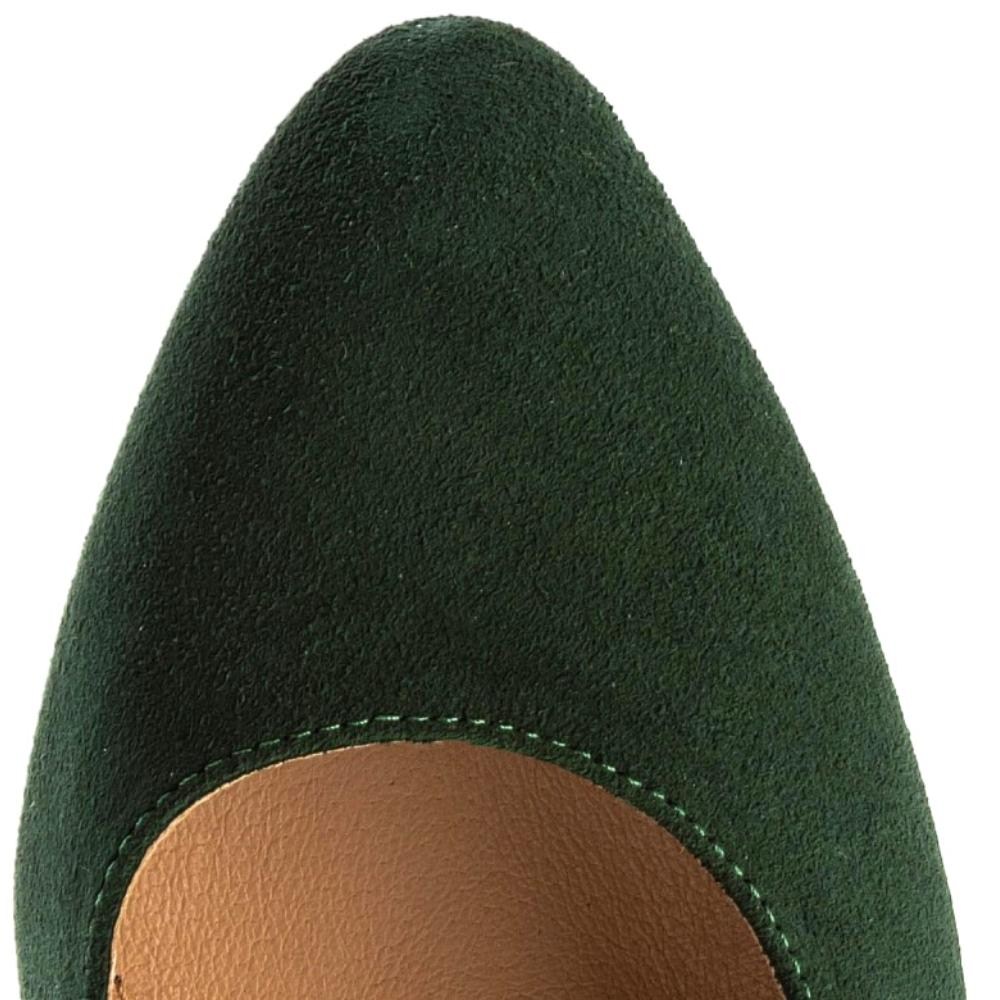 Жіночі зелені туфлі Ann mex (Польща) модель 4210