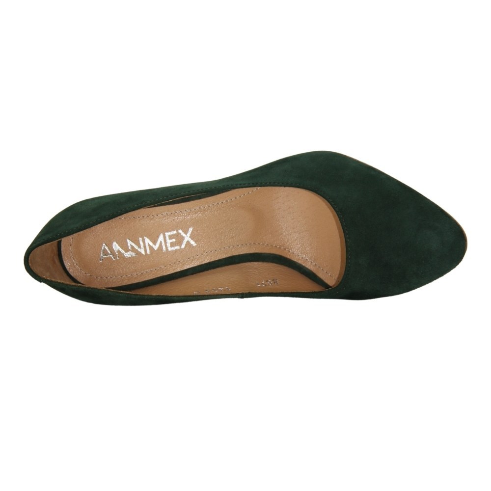 Жіночі зелені туфлі Ann mex (Польща) модель 4210