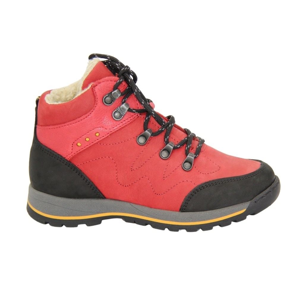 Жіночі червоні черевики зимові Nagaba (Польща) модель 4219