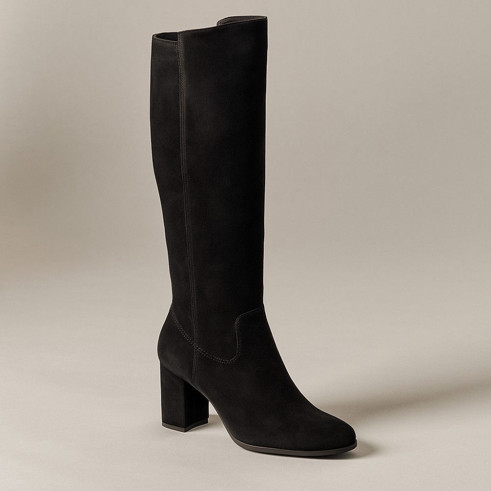 Жіночі чорні чоботи демісезонні Solo Femme (Польща) модель 4244