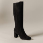 Жіночі чорні чоботи демісезонні Solo Femme (Польща) модель 4244