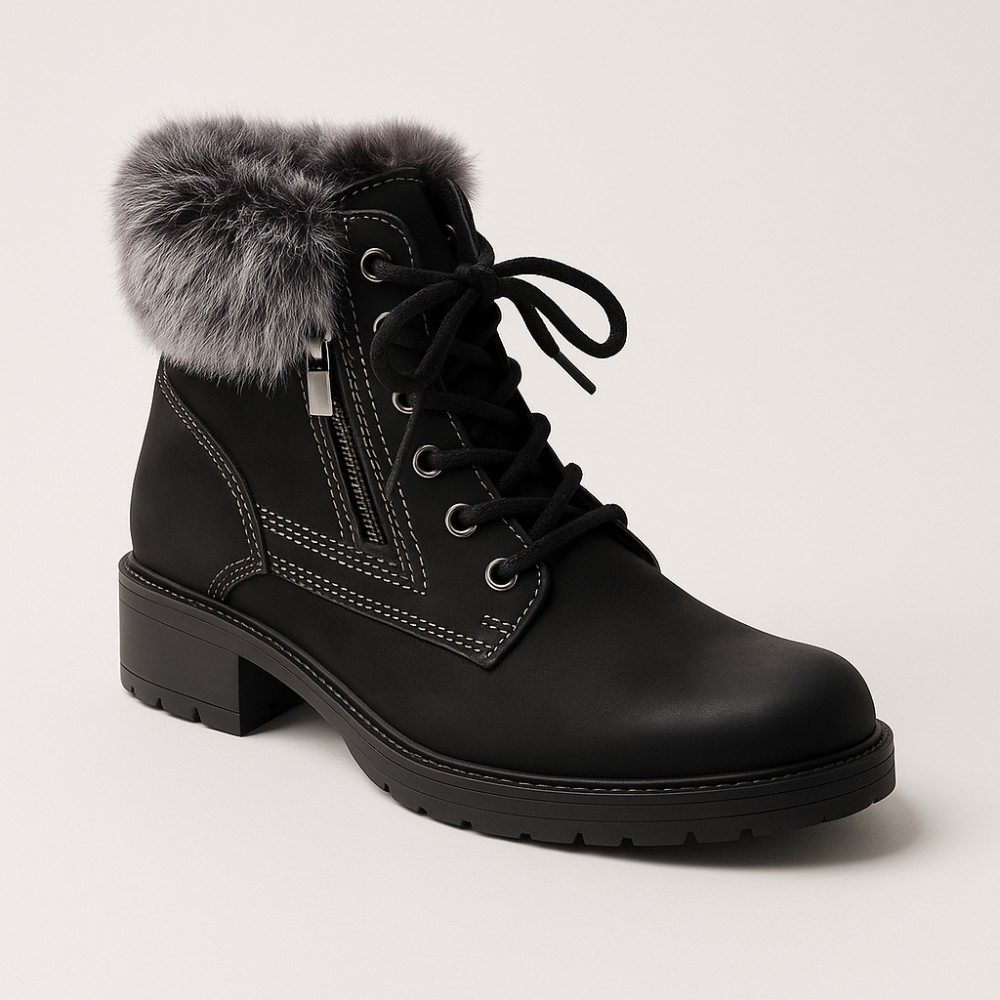 Women’s Black Winter Boots Pollonus 5-0952-011-czarny 4255