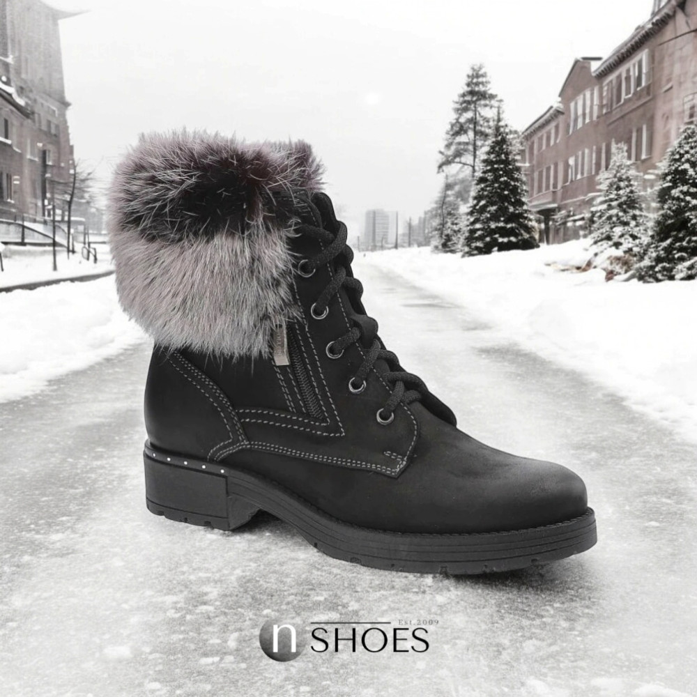 Women’s Black Winter Boots Pollonus 5-0952-011-czarny 4255