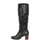 Women's black boots demi-season Ann Mex (Poland) model 4269
