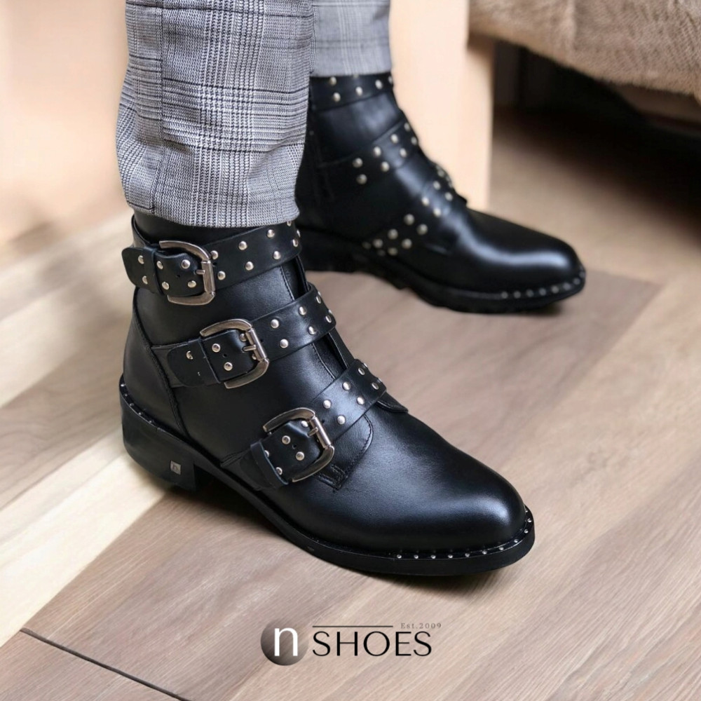 Women’s Black Boots NESSI 18413-czarny at N-SHOES
