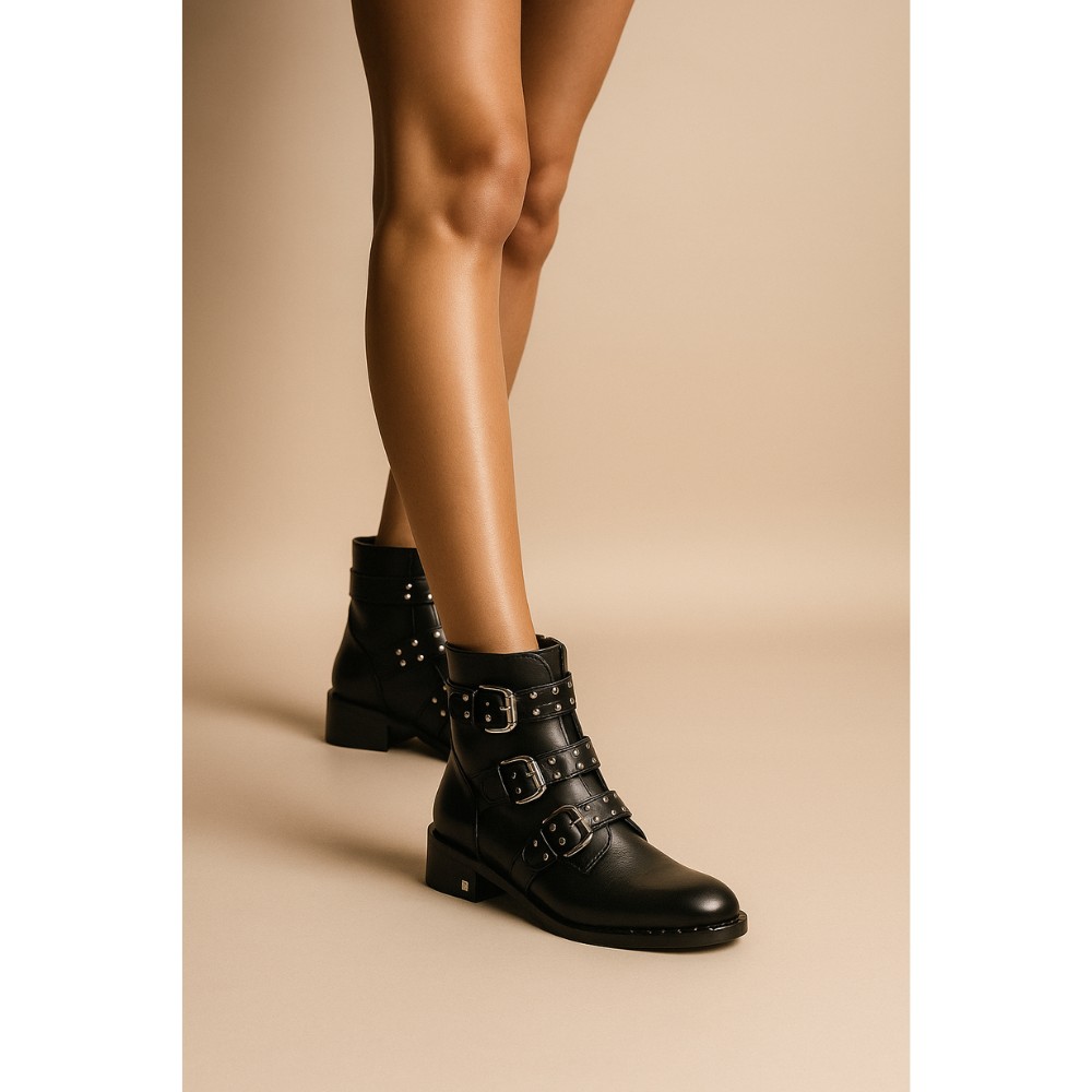 Women’s Black Boots NESSI 18413-czarny at N-SHOES