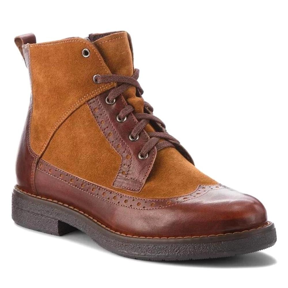 Women’s brown NESSI 27861-kaniak boots in genuine leather