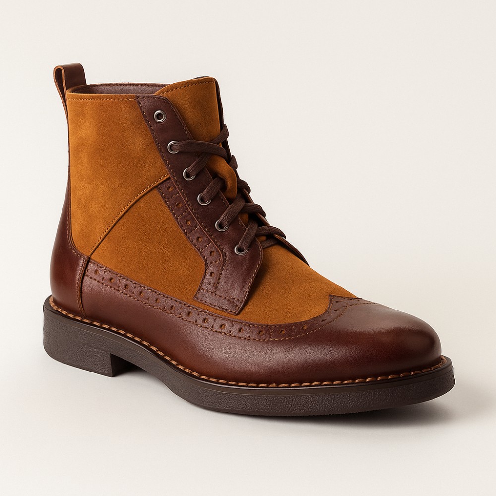 Women’s brown NESSI 27861-kaniak boots in genuine leather