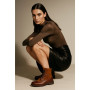 Women’s brown NESSI 27861-kaniak boots in genuine leather