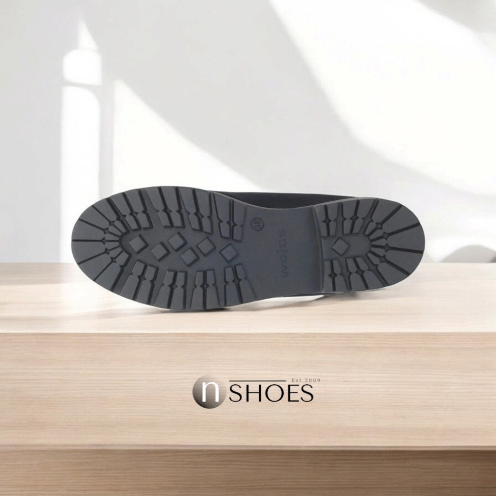 Женские черные ботинки демисезонные Wojas (Польша) модель 4303